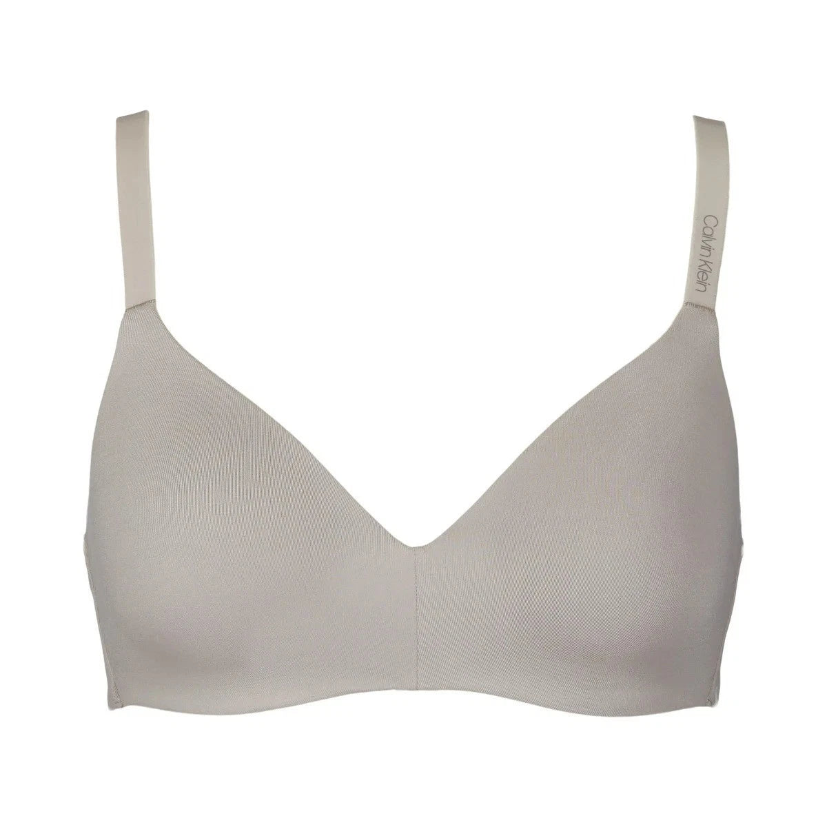 Calvin Klein Paquete de 2 bra de microfibra sin aros Talla S (nude+gris)