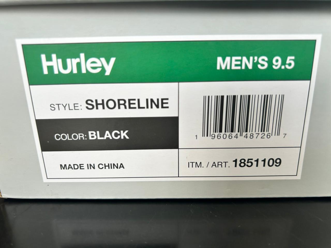 Hurley Tenis Casuales Shoreline Negros Talla 7.5 mx